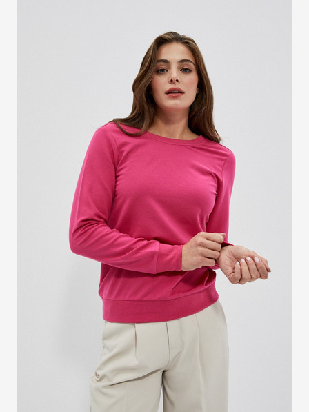 Moodo Sweatshirt roz pentru femei Moodo