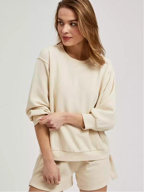 Moodo Sweatshirt Moodo bej, pentru femei