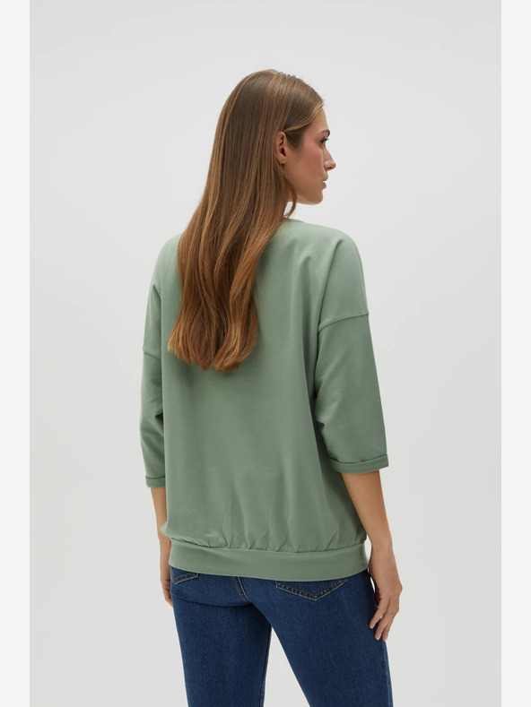 Moodo Hanorac verde pentru femei Moodo