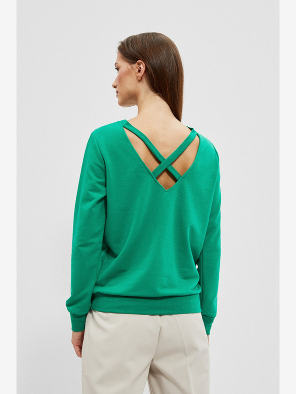 Moodo Hanorac verde pentru femei Moodo