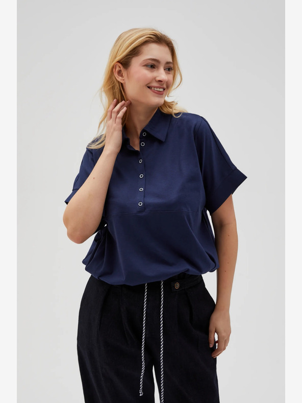 Moodo Cămașă Moodo albastru închis pentru femei