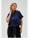 Moodo Cămașă Moodo albastru închis pentru femei