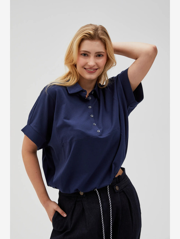 Moodo Cămașă Moodo albastru închis pentru femei
