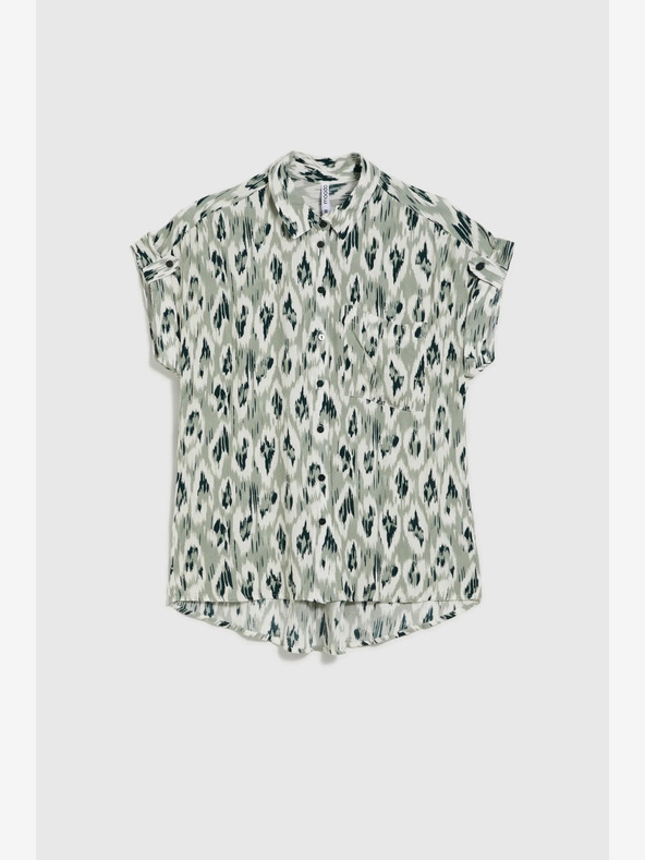 Moodo Bluză verde cu model pentru femei Moodo