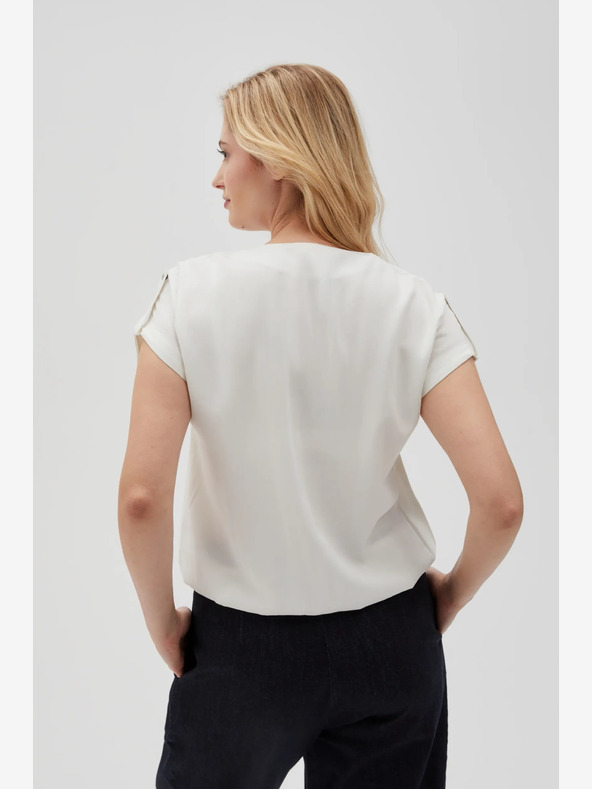 Moodo Bluză albă pentru femei Moodo