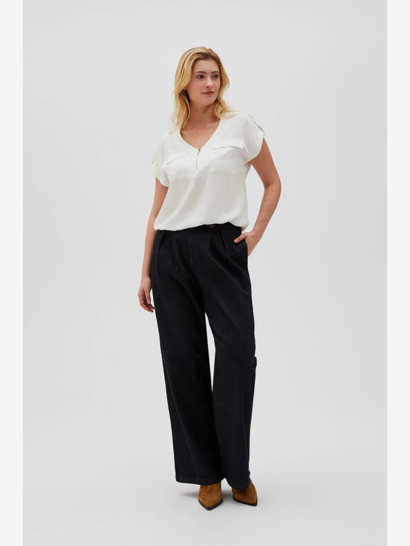 Moodo Bluză albă pentru femei Moodo