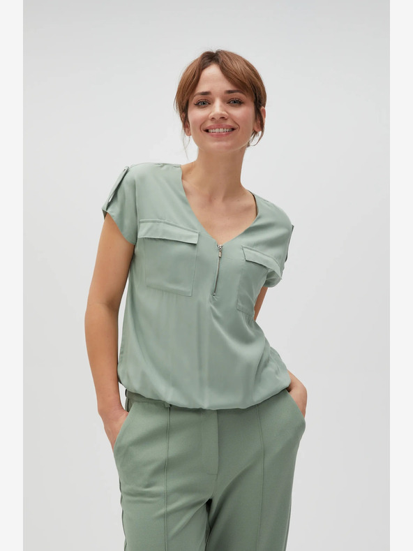 Moodo Bluză de damă verde deschis Moodo