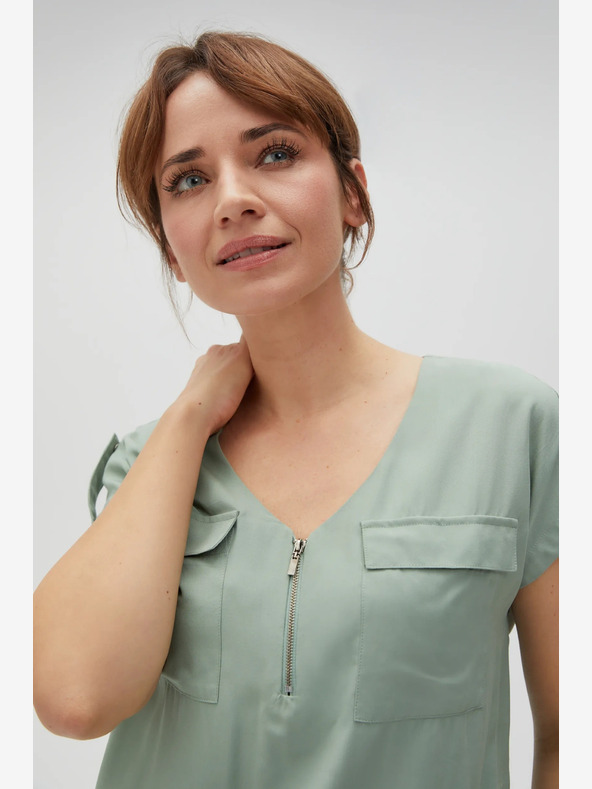 Moodo Bluză de damă verde deschis Moodo