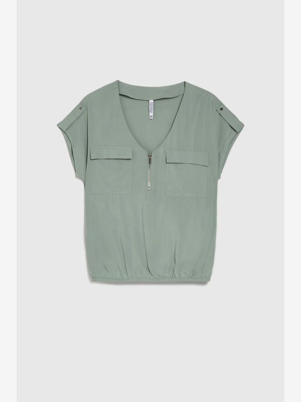 Moodo Bluză de damă verde deschis Moodo