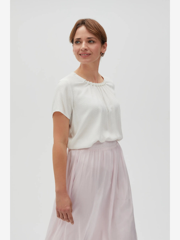 Moodo Bluză albă pentru femei Moodo