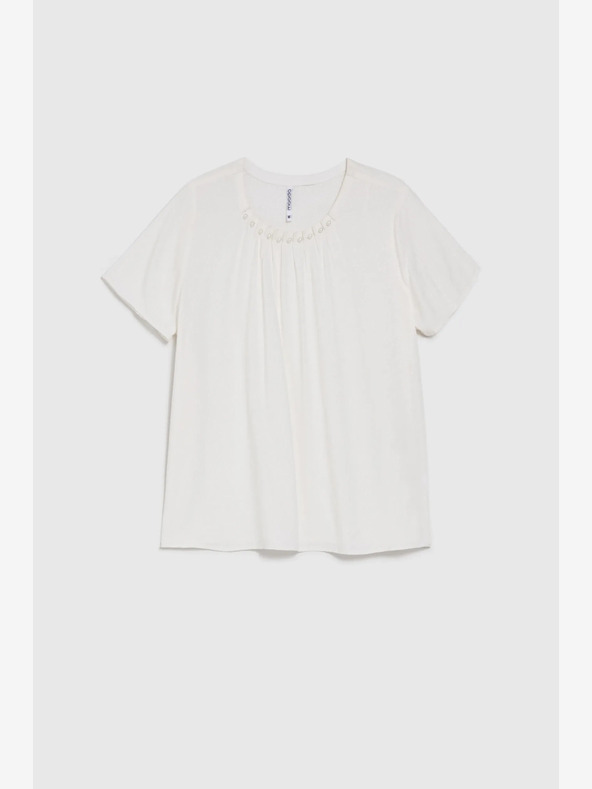 Moodo Bluză albă pentru femei Moodo