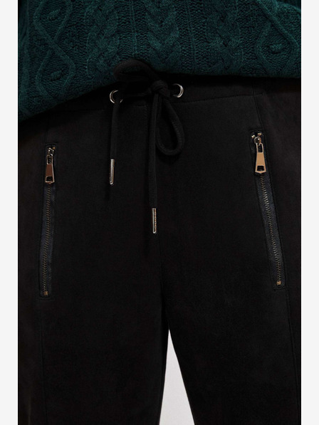 Moodo Pantaloni de trening negri pentru femei Moodo