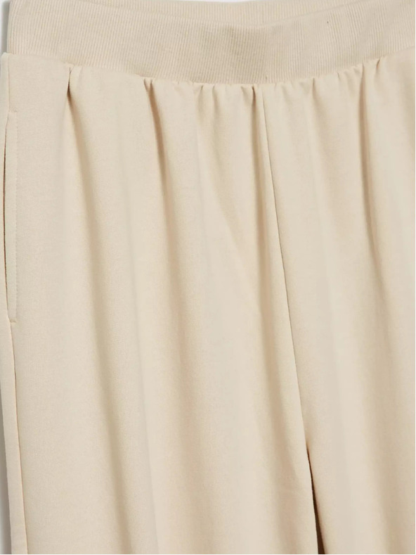 Moodo Pantaloni de trening bej pentru femei Moodo