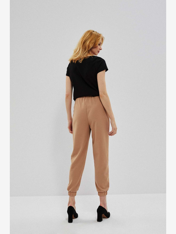 Moodo Pantaloni de trening maro pentru femei Moodo