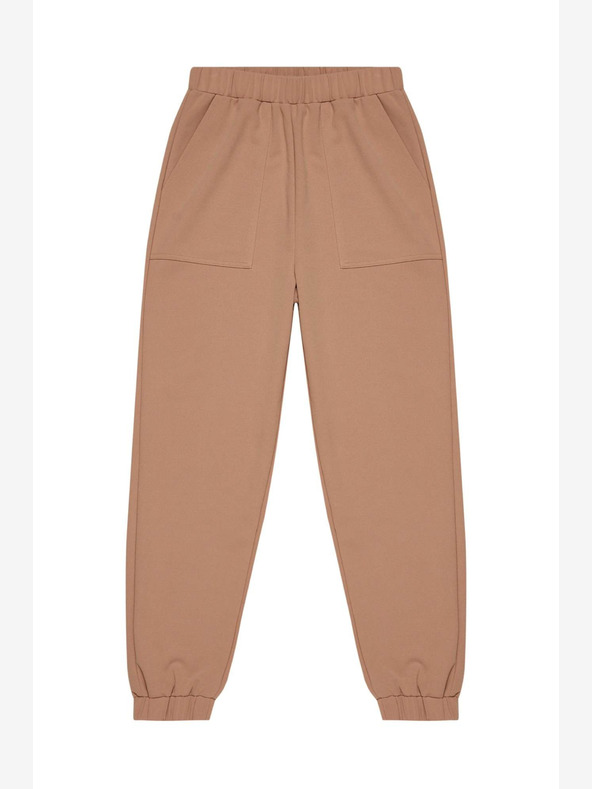 Moodo Pantaloni de trening maro pentru femei Moodo