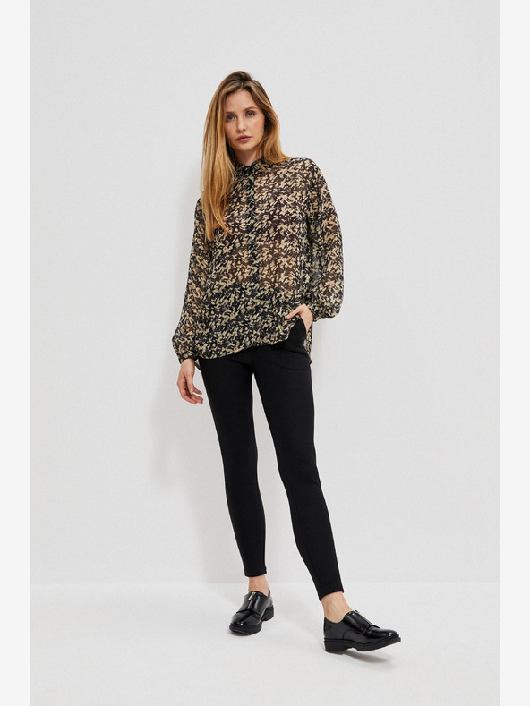 Moodo Colanți negri pentru femei Moodo