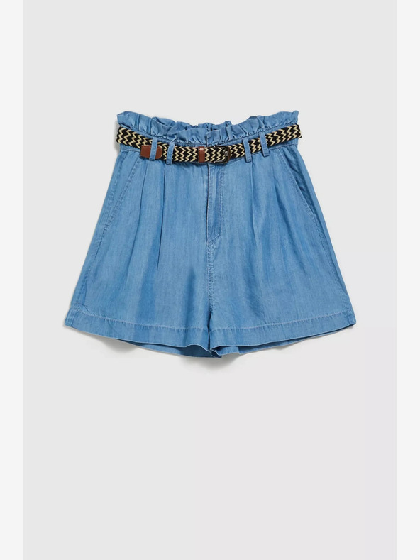 Moodo Pantaloni scurți din denim albastru pentru femei Moodo