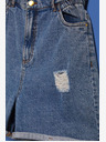 Moodo Pantaloni scurți din denim albastru pentru femei Moodo