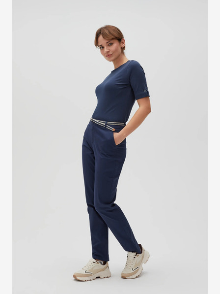 Moodo Pantaloni de damă albastru închis Moodo