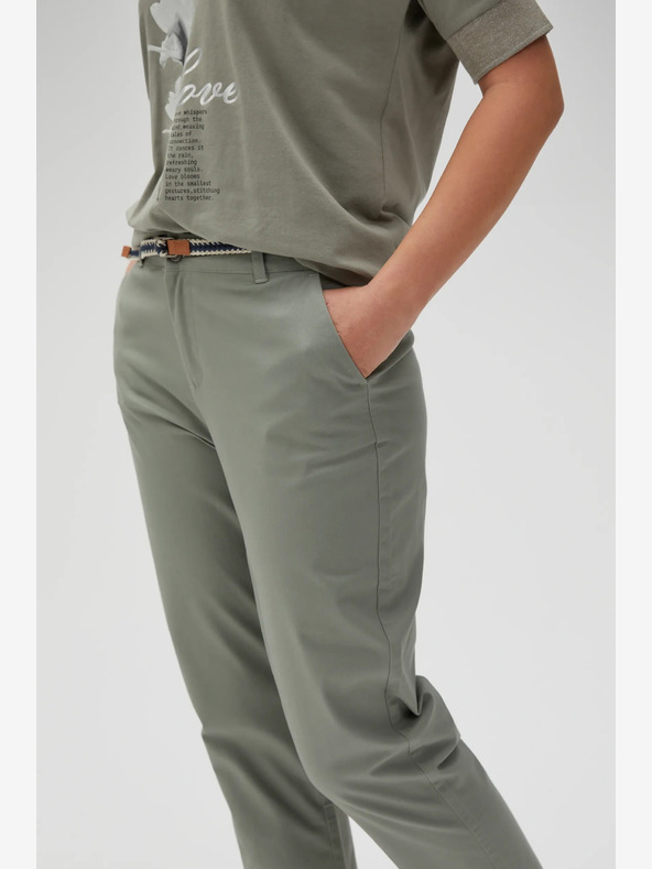 Moodo Pantaloni de damă verzi Moodo