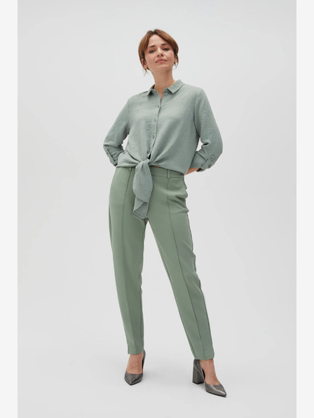 Moodo Pantaloni de damă verzi Moodo