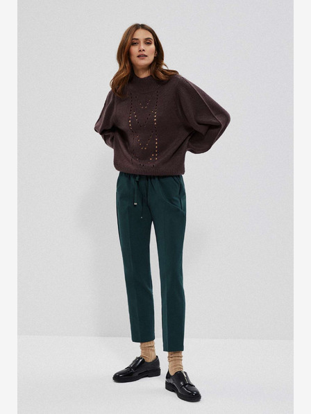 Moodo Pantaloni de damă verzi Moodo