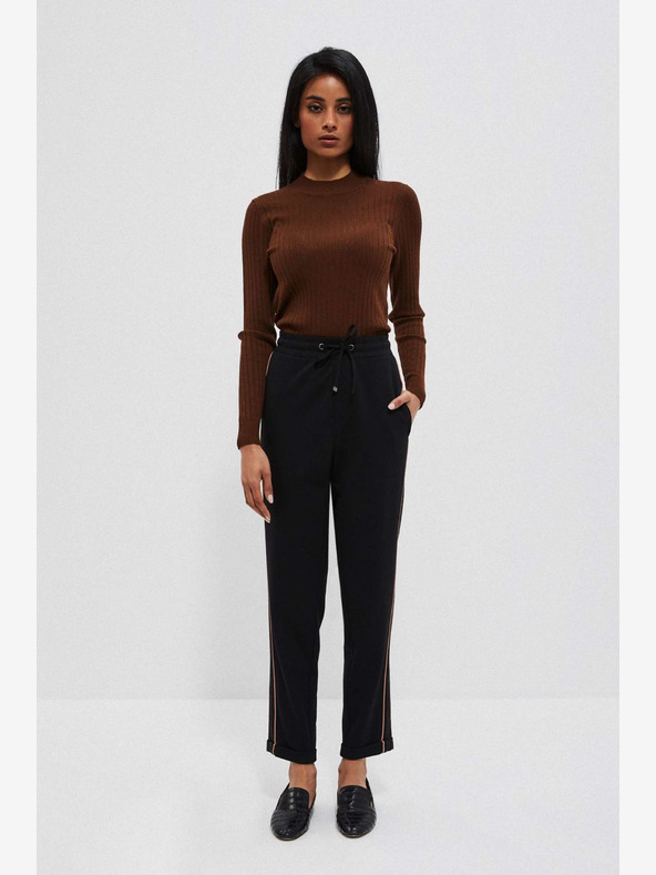 Moodo Pantaloni de damă negri Moodo