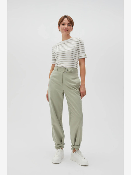 Moodo Pantaloni de damă verde deschis Moodo