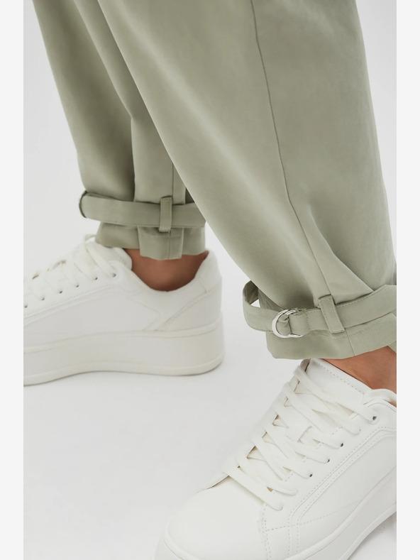 Moodo Pantaloni de damă verde deschis Moodo