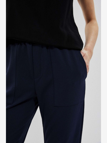 Moodo Pantaloni de damă albastru închis Moodo