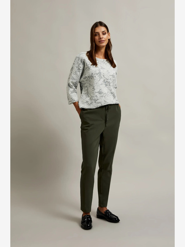Moodo Pantaloni de damă Moodo verde închis