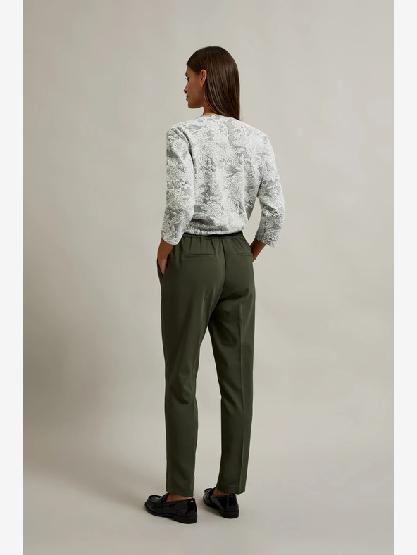 Moodo Pantaloni de damă Moodo verde închis