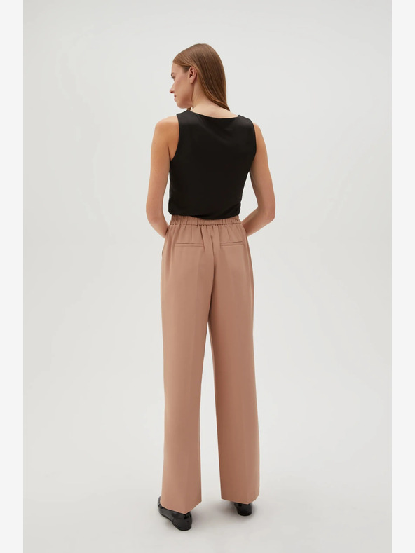 Moodo Pantaloni pentru femei maro Moodo