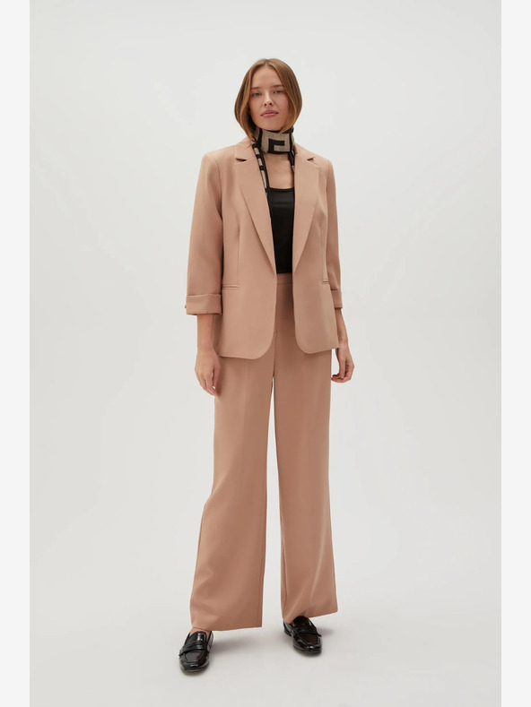 Moodo Pantaloni pentru femei maro Moodo