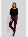 Moodo Pantaloni Burgundy pentru femei Moodo