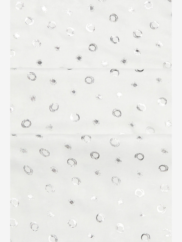 Moodo Eșarfă albă cu buline pentru femei Moodo