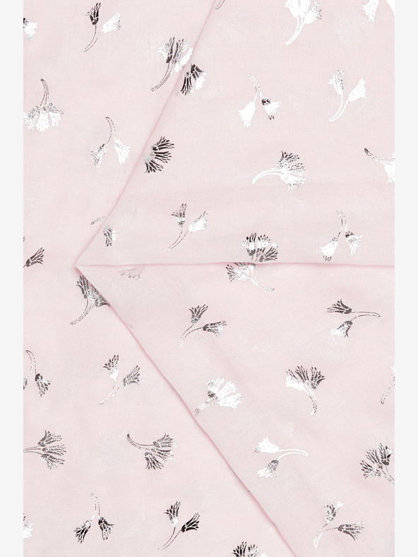 Moodo Eșarfă cu model pentru femei roz deschis Moodo