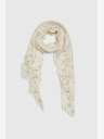 Moodo Crem eșarfă cu model pentru femei Moodo