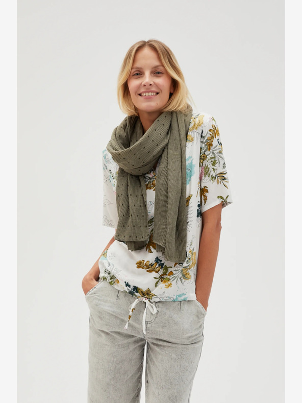 Moodo Eșarfă verde pentru femei Moodo