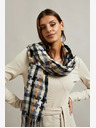 Moodo Eșarfă în carouri pentru femei maro-gri Moodo