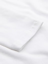 Ombre Clothing Tricou cu mânecă lungă SLIM FIT pentru bărbați, cu elastan și imprimeu alb Îmbrăcăminte Ombre
