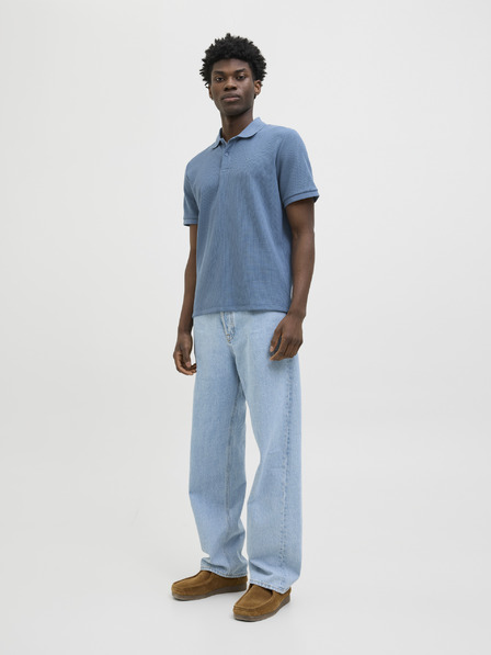 Jack & Jones Tricou polo albastru pentru bărbați Jack & Jones