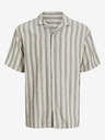 Jack & Jones Tricou cu mânecă scurtă în dungi pentru bărbați Jack & Jones Corp Beige
