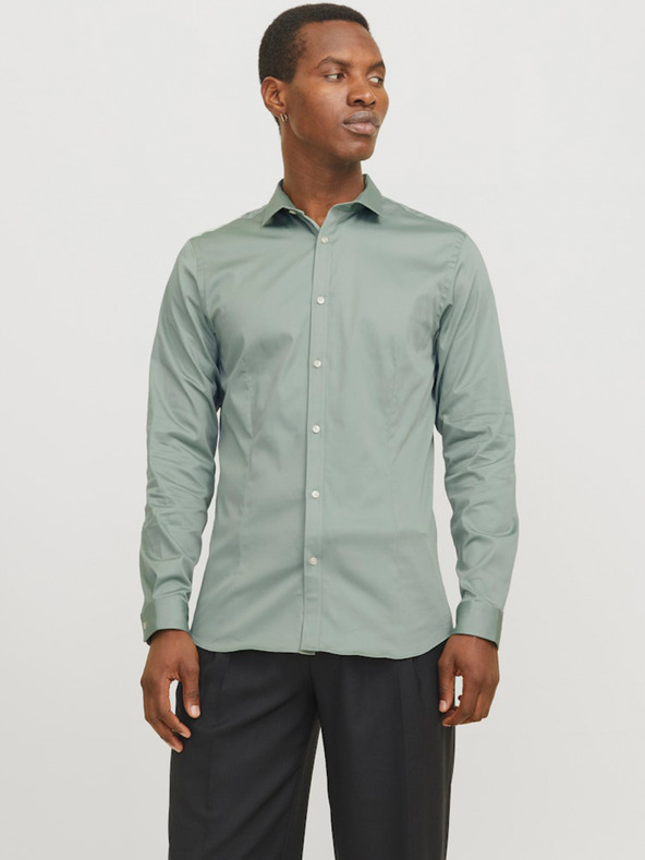 Jack & Jones Cămașă verde Jack & Jones pentru bărbați