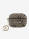 Guess Carcasă Guess 4G Script PC/PU Charm pentru AirPods Pro 2 maro