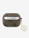Guess Carcasă Guess 4G Script PC/PU Charm pentru AirPods Pro 2 maro