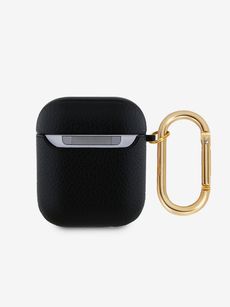 Guess Guess PU Grained Classic Logo Case pentru AirPods 1/2 Negru