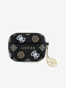 Guess Guess PU 4G Peony Charm Carcasă pentru AirPods Pro Negru
