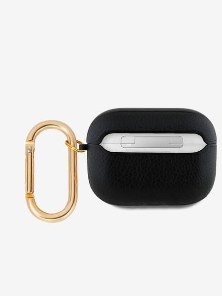 Guess Guess PU Grained Classic Logo Carcasă pentru AirPods Pro Negru