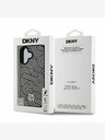 DKNY DKNY PU piele Crosswalk Pattern Magsafe Back Cover pentru iPhone 16 Ivory